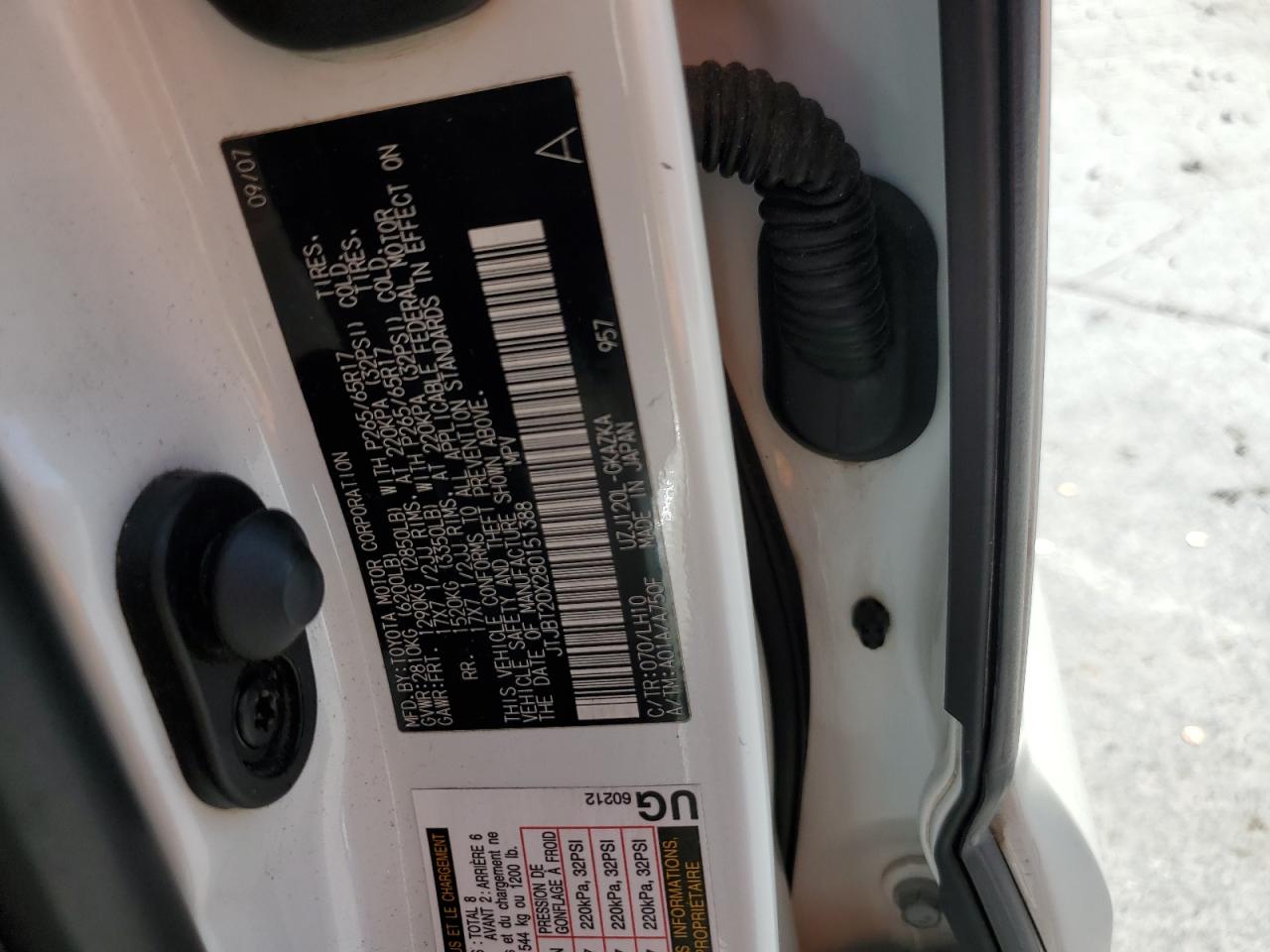 JTJBT20X280151388 2008 Lexus Gx 470