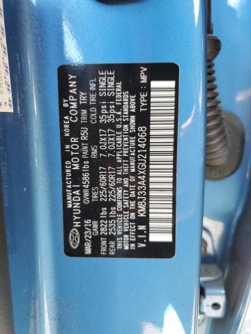 2016 Hyundai Tucson Limited VIN: KM8J33A4XGU214068 Lot: 58405964