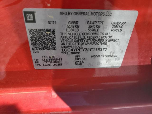 2020 CHEVROLET 2500 HD 1GC4YPEY7LF116377