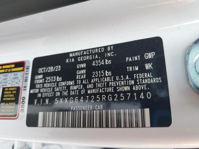2024 Kia K5 Gt Line VIN: 5XXG64J25RG257140 Lot: 59514754