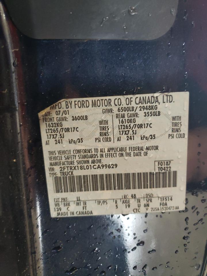 2FTRX18L01CA99629 2001 Ford F150