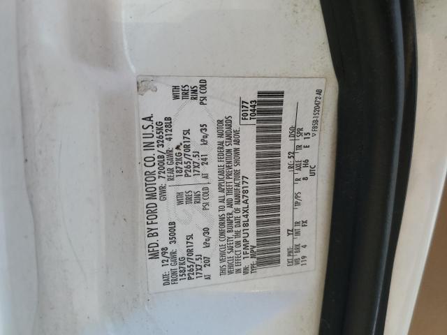 1999 Ford Expedition VIN: 1FMPU18L4XLA78177 Lot: 58396464