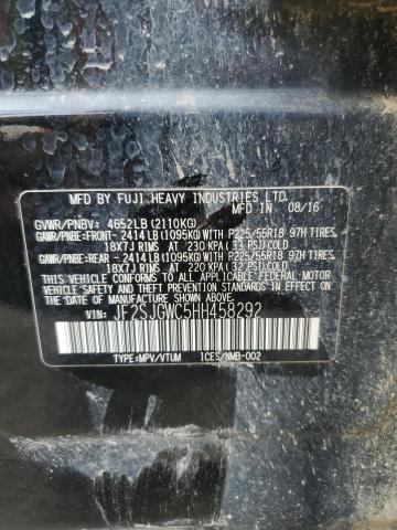 2017 Subaru Forester 2.0Xt Touring VIN: JF2SJGWC5HH458292 Lot: 60456394