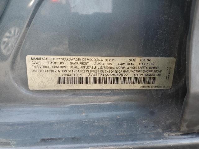 2006 Volkswagen Jetta Tdi Option Package 1 VIN: 3VWST71K96M047507 Lot: 57318474