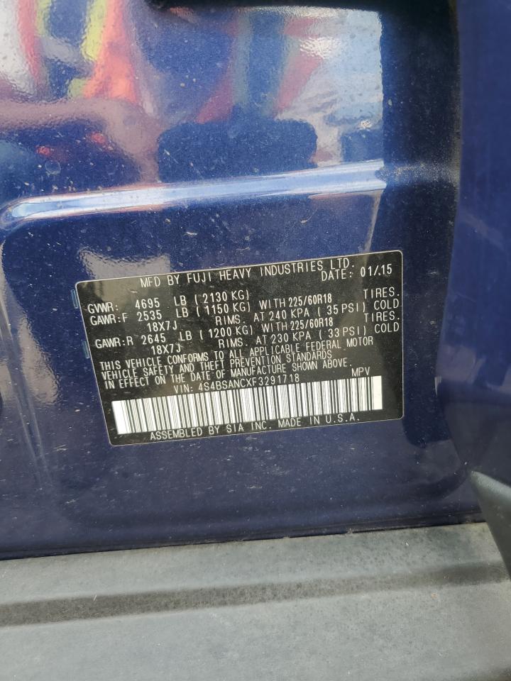 4S4BSANCXF3291718 2015 Subaru Outback 2.5I Limited