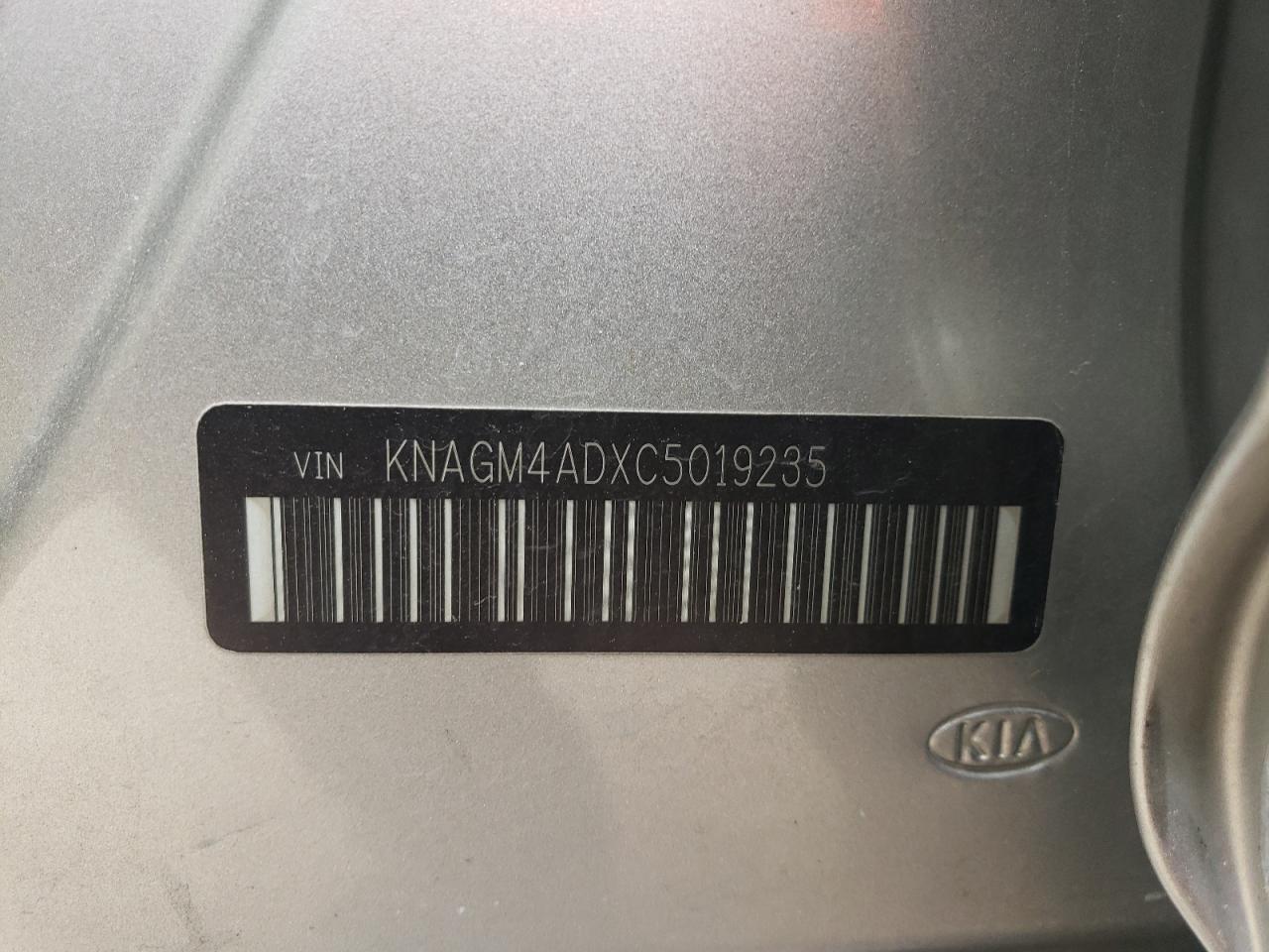 KNAGM4ADXC5019235 2012 Kia Optima Hybrid