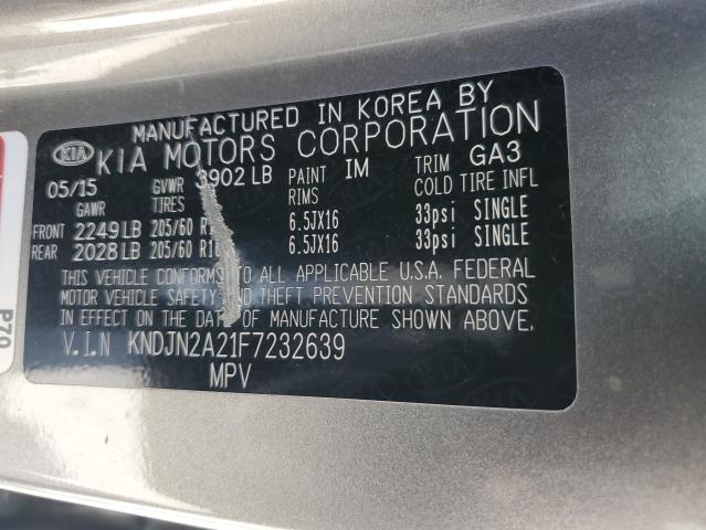 2015 KIA SOUL - KNDJN2A21F7232639