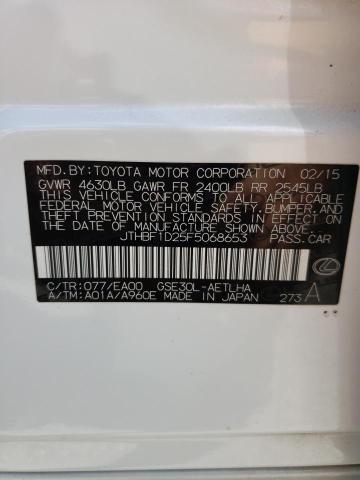 2015 Lexus Is 250 VIN: JTHBF1D25F5068653 Lot: 59543894