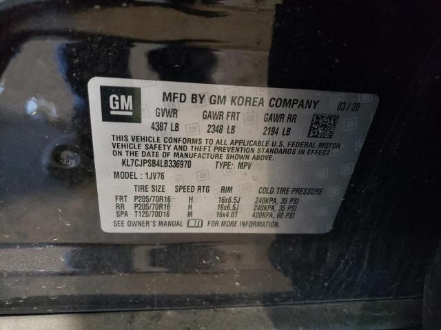 2020 Chevrolet Trax 1Lt VIN: KL7CJPSB4LB336970 Lot: 57900154