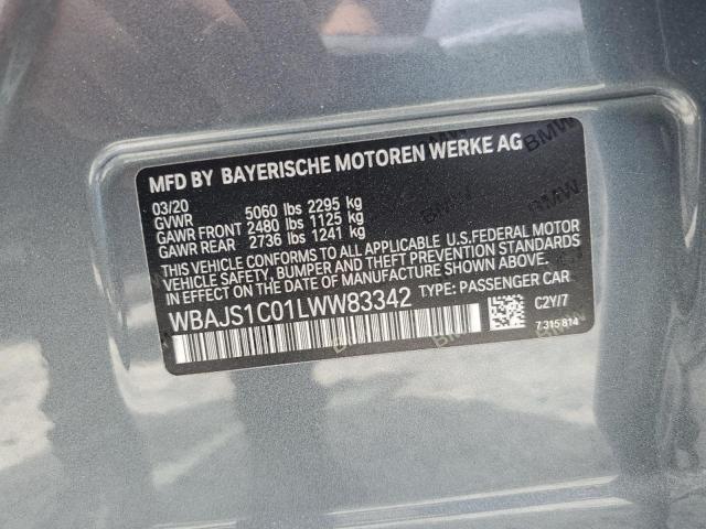 2020 BMW 540 I VIN: WBAJS1C01LWW83342 Lot: 56458514