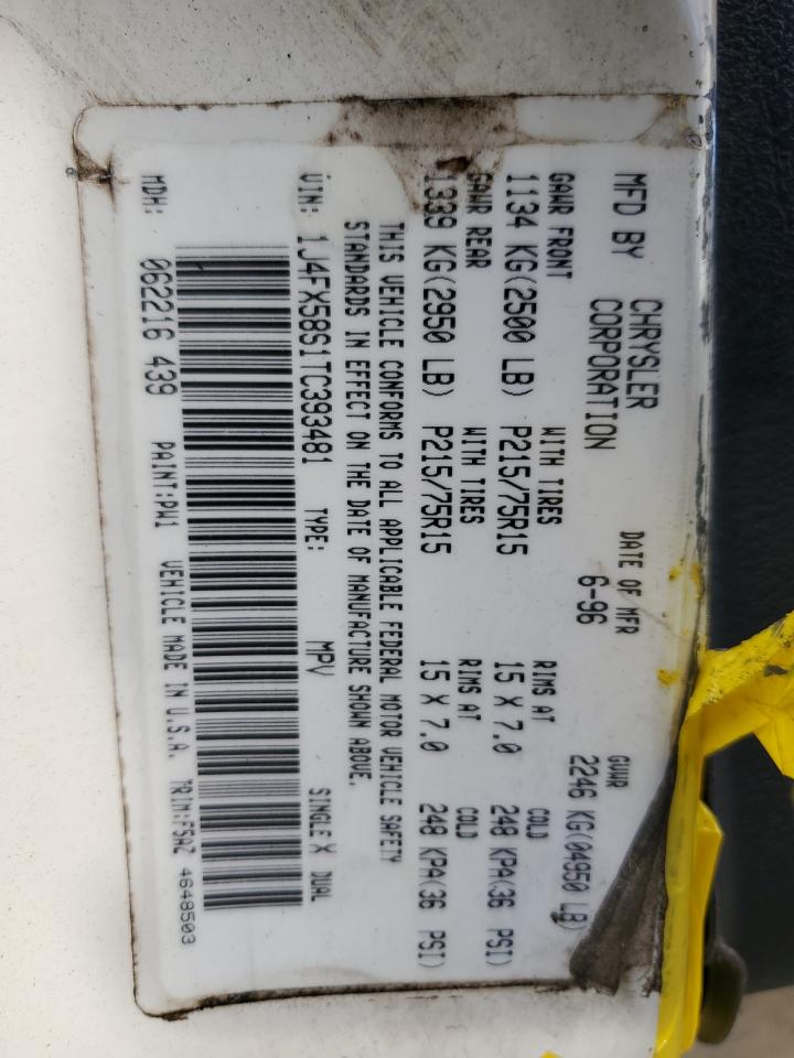 1J4FX58S1TC393481 1996 Jeep Grand Cherokee Laredo