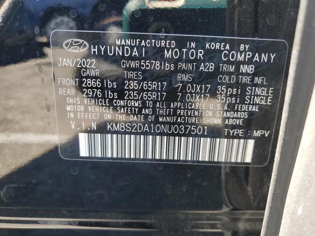 2022 HYUNDAI SANTA FE B - KM8S2DA10NU037501