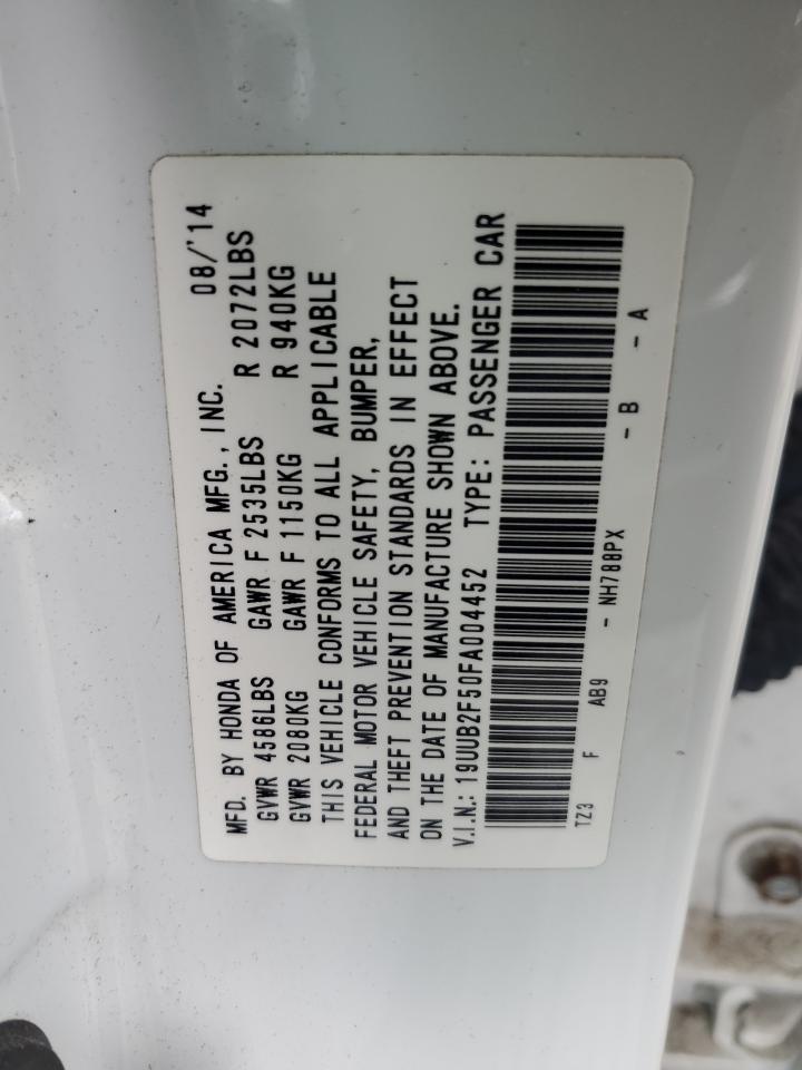 19UUB2F50FA004452 2015 Acura Tlx Tech
