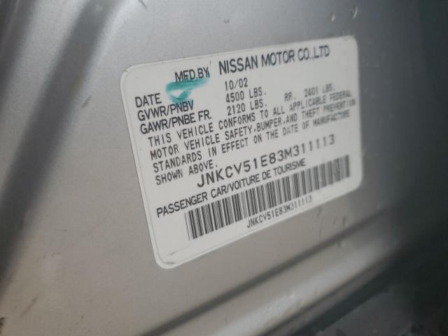 2003 Infiniti G35 VIN: JNKCV51E83M311113 Lot: 59929874