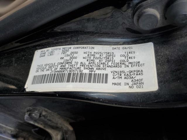 2001 Toyota 4Runner Sr5 VIN: JT3HN86R719057192 Lot: 59498404