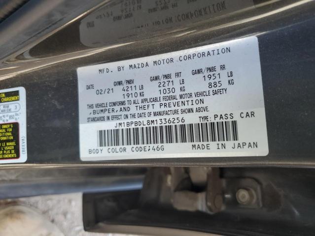 2021 Mazda 3 Premium VIN: JM1BPBDL8M1336256 Lot: 58061224
