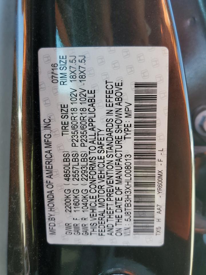 5J8TB3H3XHL008013 2017 Acura Rdx