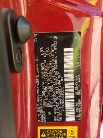 2010 Lexus Rx 350 VIN: 2T2BK1BA7AC073030 Lot: 58147504