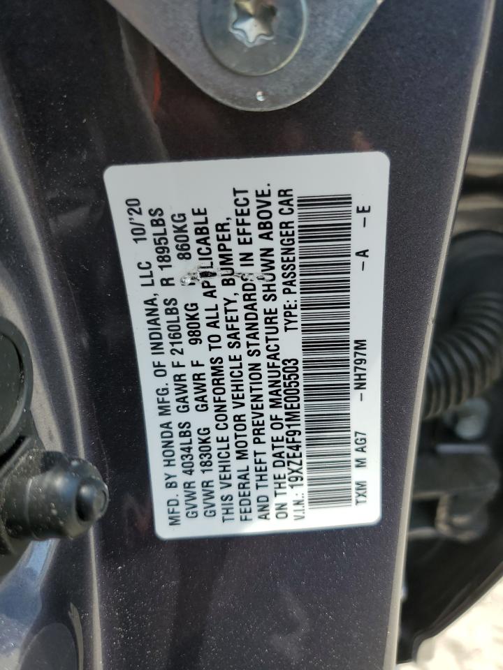 19XZE4F91ME005503 2021 Honda Insight Touring