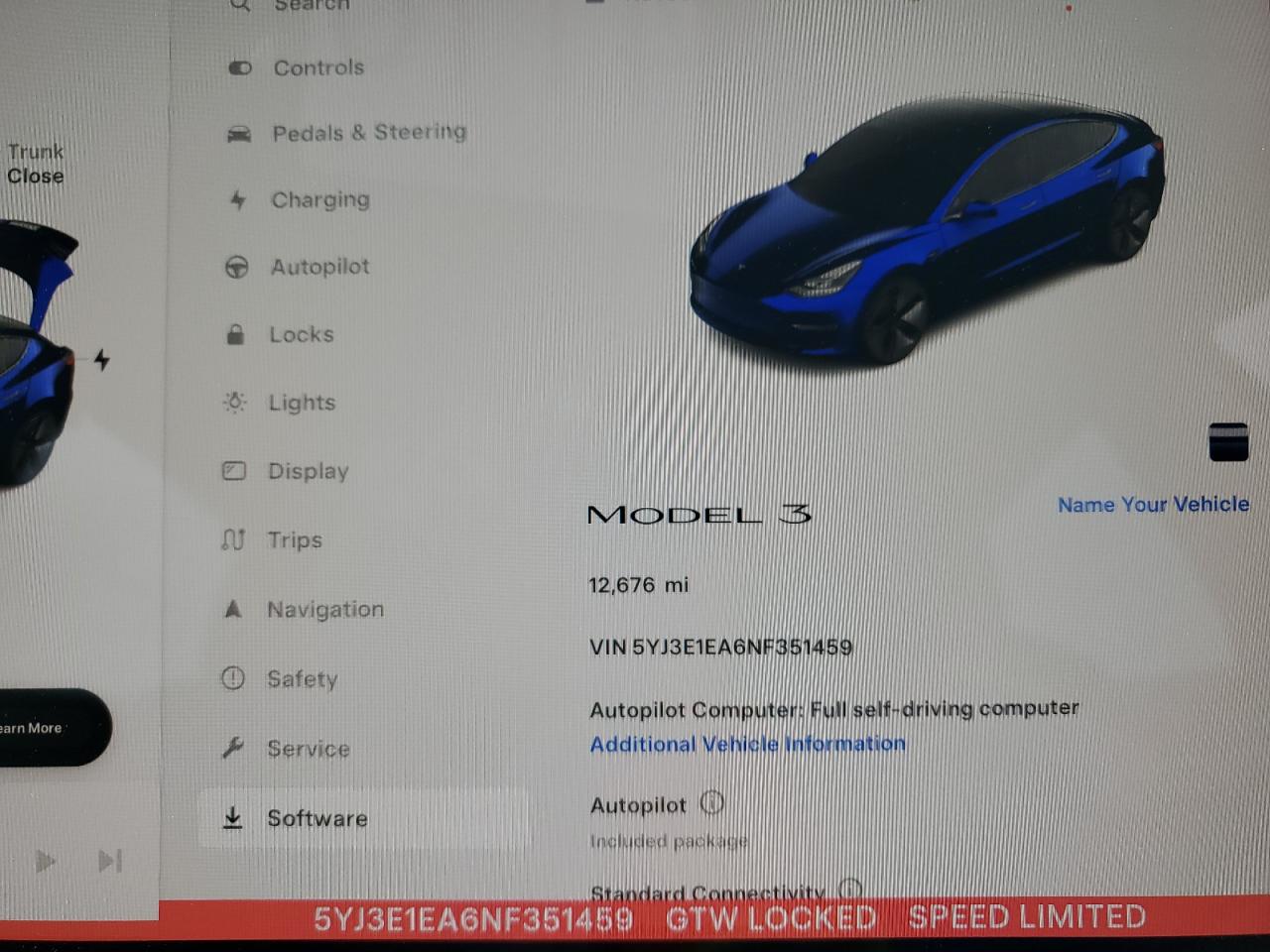 5YJ3E1EA6NF351459 2022 Tesla Model 3