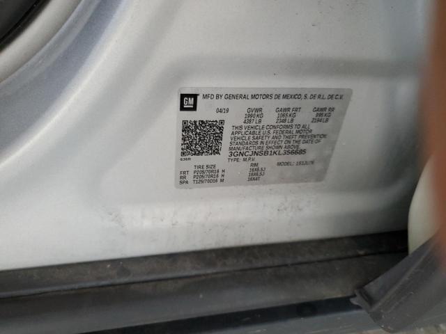 2019 Chevrolet Trax Ls VIN: 3GNCJNSB1KL356685 Lot: 57695014