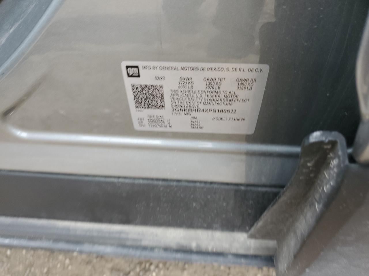 3GNKBHR4XPS180511 2023 Chevrolet Blazer 2Lt