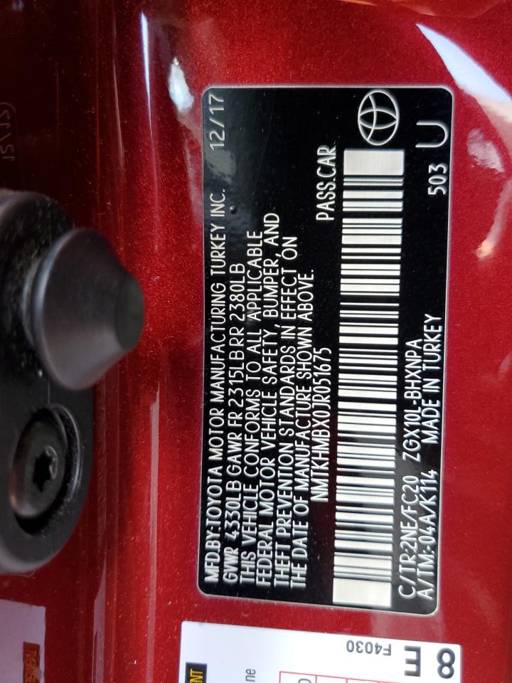 NMTKHMBX0JR051675 2018 Toyota C-Hr Xle