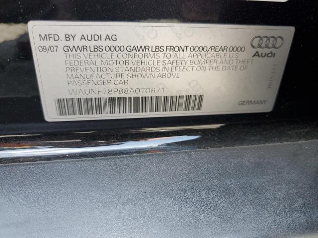 2008 Audi A3 2.0 Premium VIN: WAUNF78P88A070671 Lot: 58739314