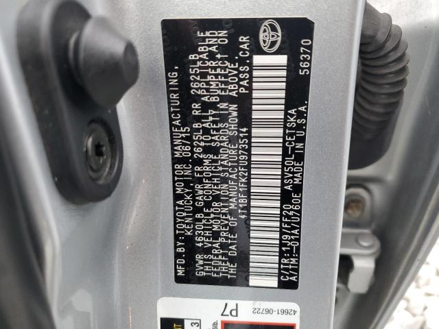 VIN 4T1BF1FK2FU973514 2015 Toyota Camry, LE no.12