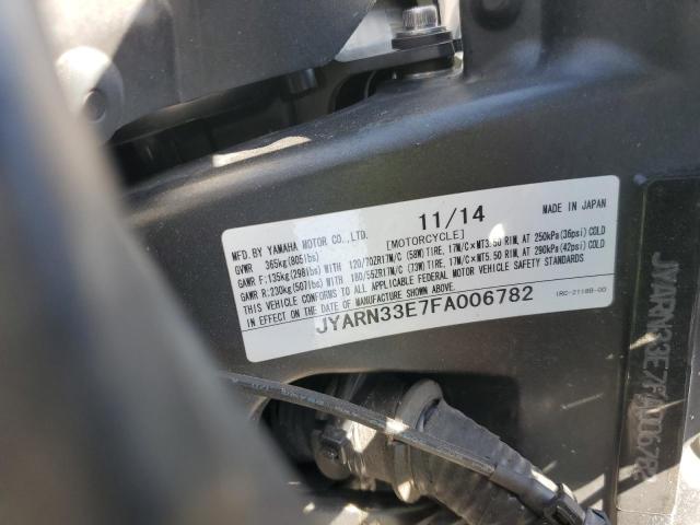 2015 YAMAHA FZ09 JYARN33E7FA006782