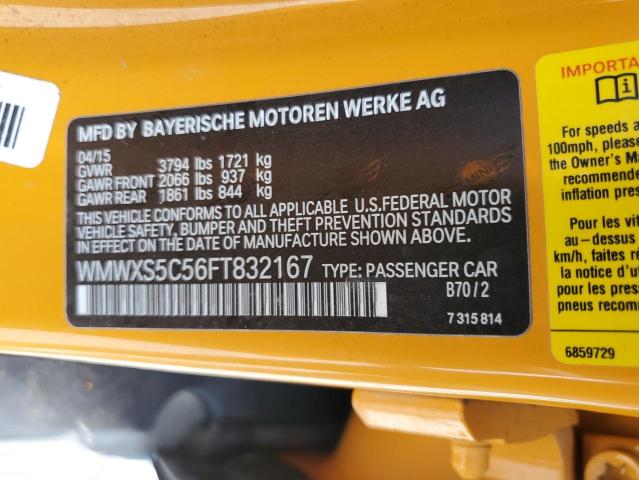 2015 MINI COOPER - WMWXS5C56FT832167