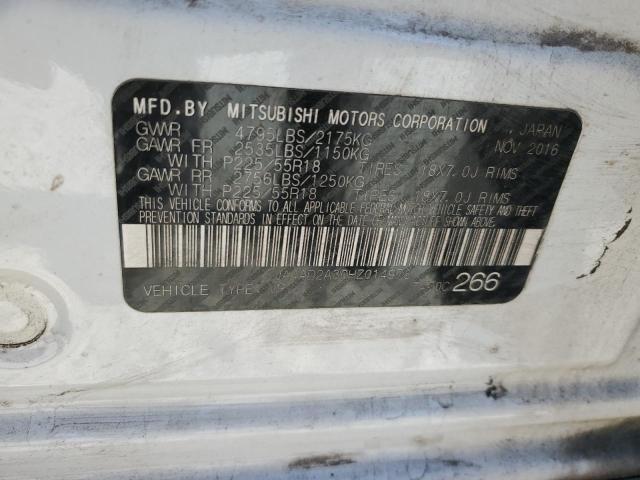 2017 Mitsubishi Outlander Es VIN: JA4AD2A30HZ014978 Lot: 60568064