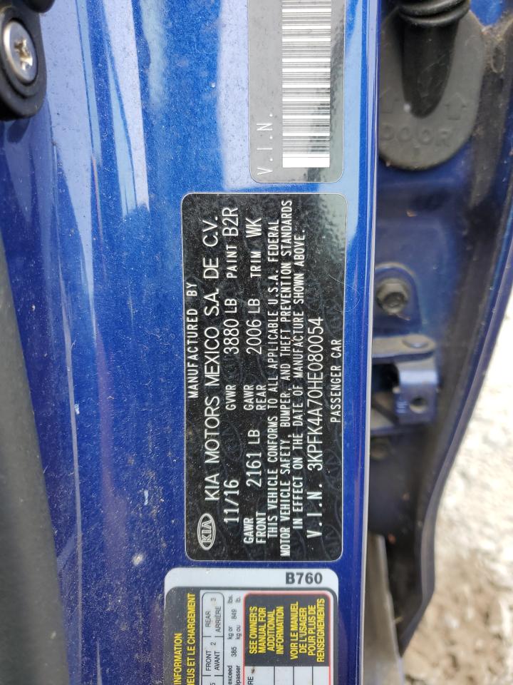 3KPFK4A70HE080054 2017 Kia Forte Lx