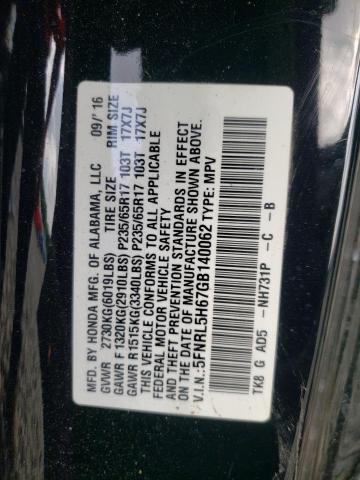 5FNRL5H67GB140062 2016 HONDA ODYSSEY - Image 14