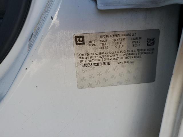 2017 CHEVROLET CRUZE LT - 1G1BE5SMXH7106992