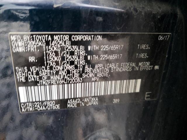 2017 Toyota Rav4 Le VIN: JTMZFREV6HJ720083 Lot: 57270784