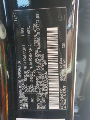 2018 Toyota 4Runner Sr5/Sr5 Premium VIN: JTEBU5JR2J5520644 Lot: 60883984