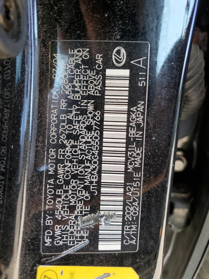 JTHBA30G455057766 2005 Lexus Es 330