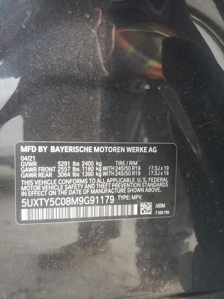 5UXTY5C08M9G91179 2021 BMW X3 xDrive30I