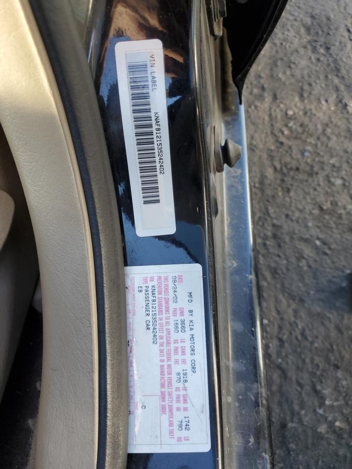 KNAFB121535242402 2003 Kia Spectra Base