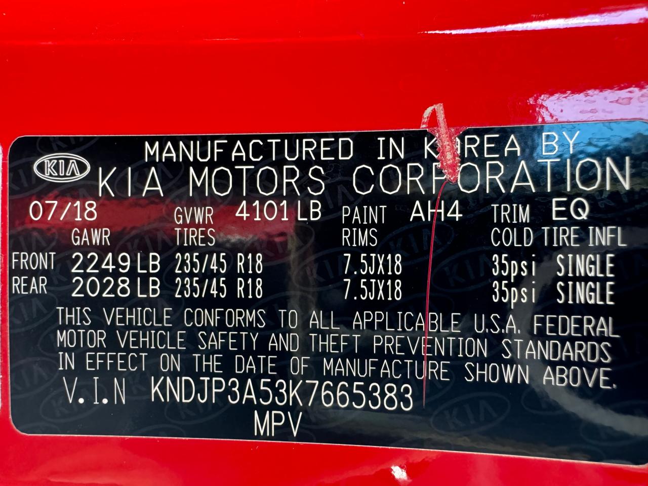 2019 Kia Soul + vin: KNDJP3A53K7665383