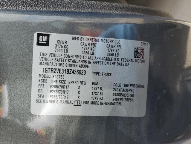 2011 GMC Sierra K1500 Sle VIN: 1GTR2VE31BZ436629 Lot: 59265484