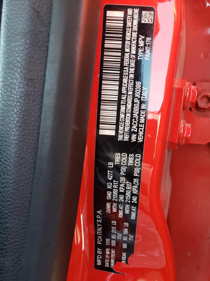 ZACCJABB0JPJ60399 2018 Jeep Renegade Latitude