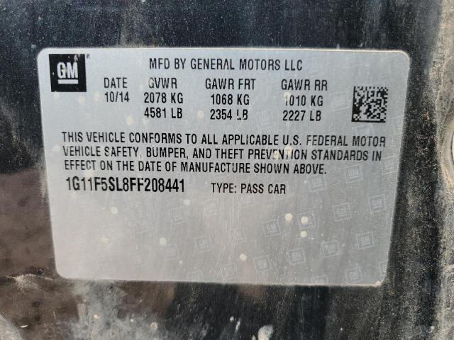 2015 Chevrolet Malibu Ltz VIN: 1G11F5SL8FF208441 Lot: 58359274