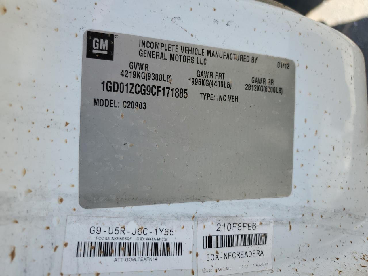 1GD01ZCG9CF171885 2012 GMC Sierra C2500 Heavy Duty