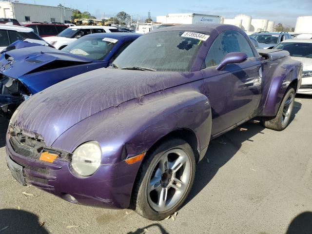 CHEVROLET SSR 2004 purple pickup gas 1GCES14P14B107470 photo #1