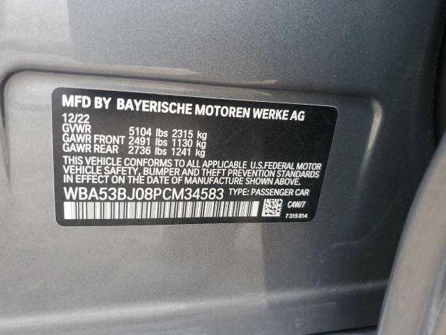 2023 BMW 540 I - WBA53BJ08PCM34583