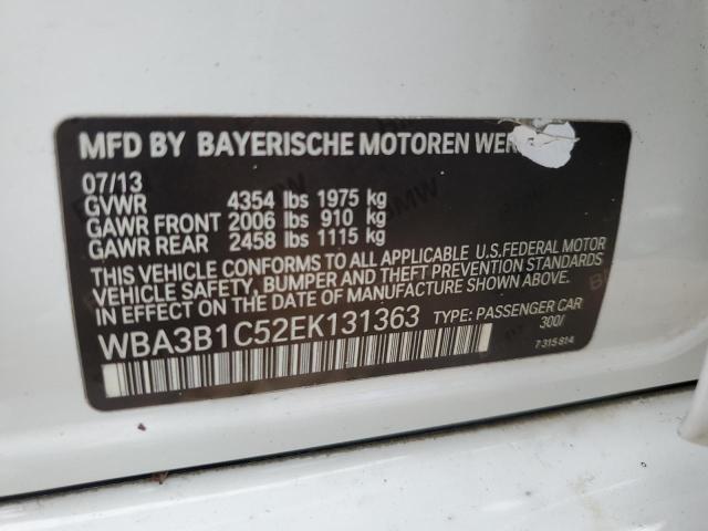 2014 BMW 320 I VIN: WBA3B1C52EK131363 Lot: 59216154