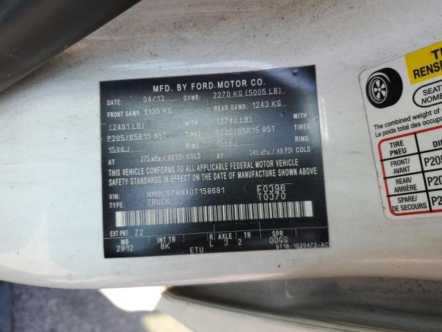 2013 Ford Transit Connect Xl VIN: NM0LS7ANXDT158681 Lot: 59349784