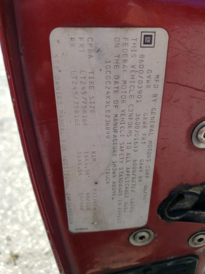 1GCGC24KXLE236899 1990 Chevrolet Gmt-400 C2500